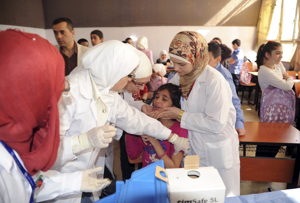 Polio in Syria poses risk for Europe: doctors