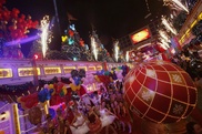 Battle of the Christmas decorations for Hong Kong malls