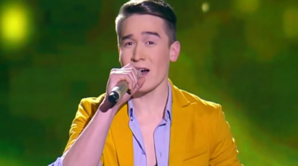 Amateur singer in Kazakhsan Voice final