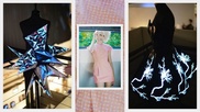 Fiber optic dress changes color on a whim