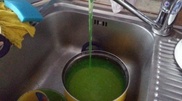 Hot water turns green in Astana