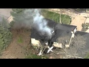 Lucky escape after plane smashes into US home