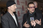 You two: Bono, Edge join Fender board