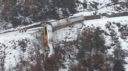 Two killed as falling boulder derails train in French Alps