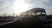 Crane, bus crash injures 15 in Astana