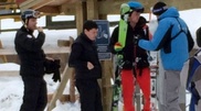 Prince Harry and his girlfriend Cressida arrive in Almaty