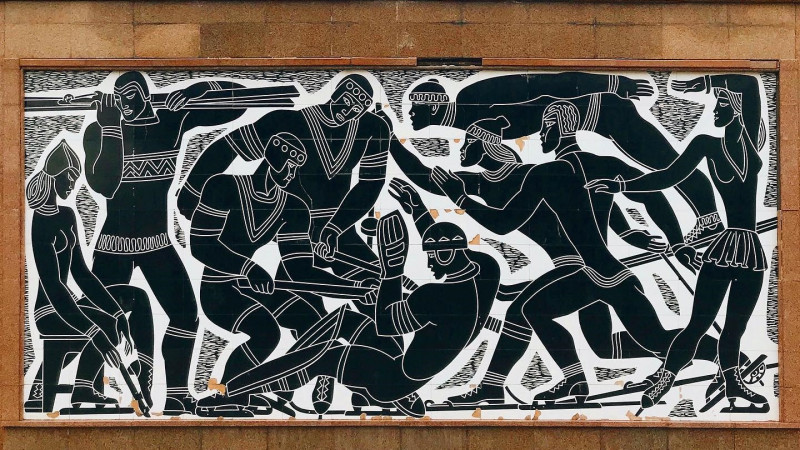 The spirit of Almaty in pictures: mosaics and sgraffito