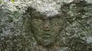 Mystery stone face discovered in Kazakhstan