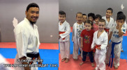 Coach from Kazakhstan reenacts a scene from "Despicable Me”