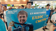 Kazakh Olympic medalists greeted by huge crowd at Almaty airport