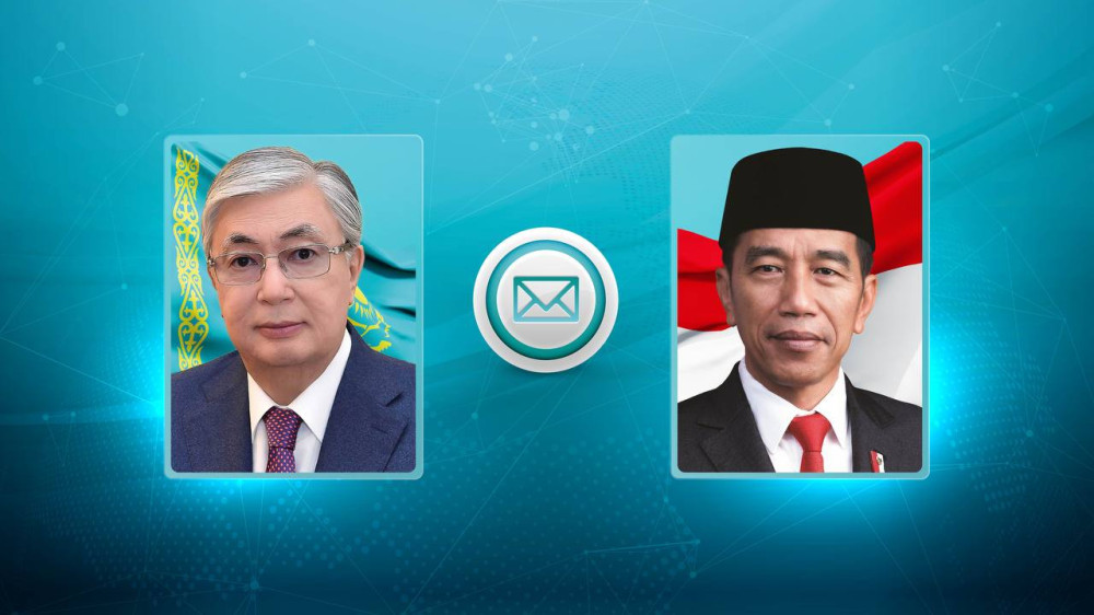 Kassym-Jomart Tokayev congratulates Indonesian President