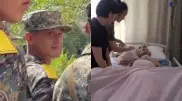 Kazakh soldier sustained a head injury during military and became disabled