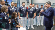 Kazakh Prime Minister presents national flag to Paralympic Team