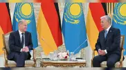 Kazakh President held talks with Chancellor of Germany