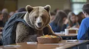 School was evacuated due to a bear that entered the building