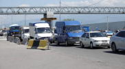 Power outage causes traffic jam at Kazakhstan border crossings