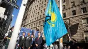 Kazakhstan flag raised on Wall Street in New York