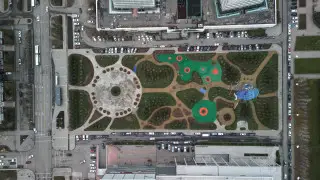 What the new park in central Astana looks like