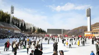 Ice skating season has opened at Medeu