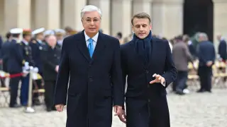 President of Kazakhstan was solemnly welcomed in Paris