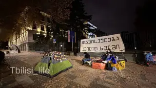 Protests for new elections have restarted in Georgia