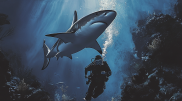 Almost bit off head: Shark attack on diver caught on video