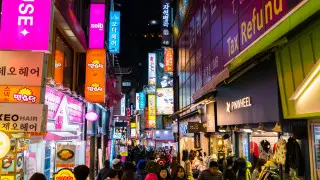 How many Kazakh citizens are currently in South Korea