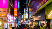 How many Kazakh citizens are currently in South Korea