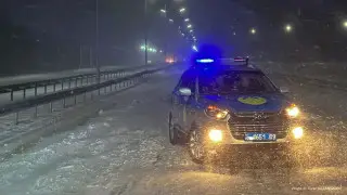 Stranded foreign passengers were rescued on Karaganda region highway