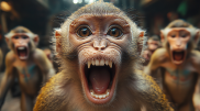 Kazakh tourists were attacked by monkeys during vacation