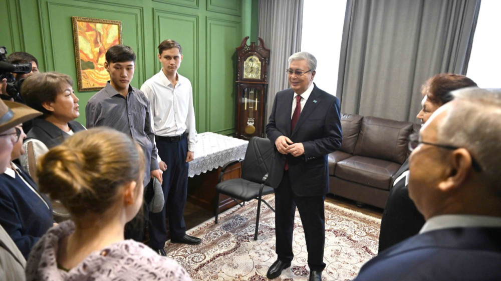 Tokayev visited school named after his father