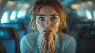 Flight attendant froze in fear: unusual passenger surprised social media