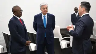 Tokayev and Guinea-Bissau president visited AIFC in Astana