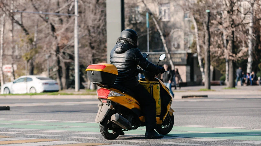 Is it possible to ride a moped in winter in Kazakhstan