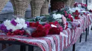 Kazakhstanis bring flowers to Azerbaijan Embassy in Astana