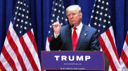 What decrees did Trump sign on his first day in the White House