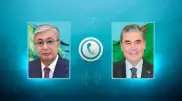 Tokayev spoke on the phone with Gurbanguly Berdimuhamedow