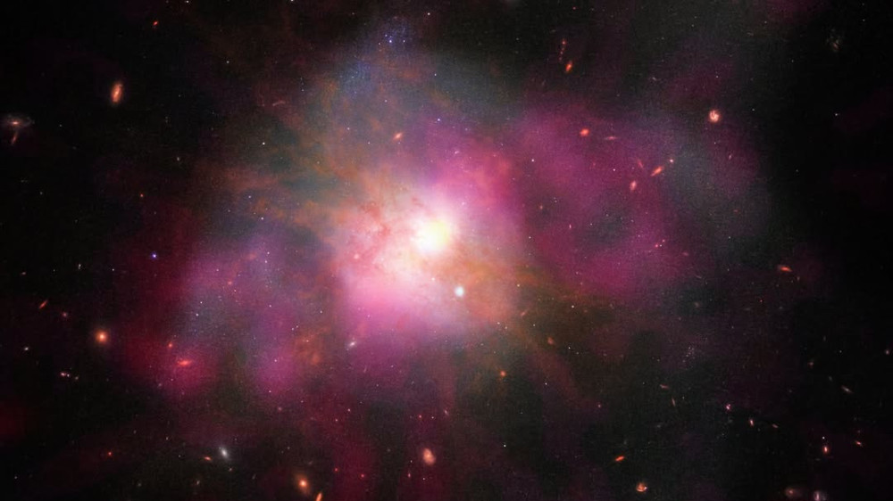 NASA captures two spiral galaxies merging