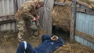 Kazakhstani man was trapped under a 300-kilogram hay bale