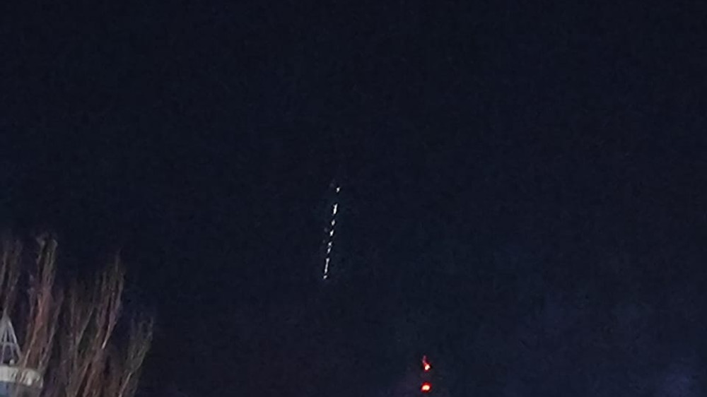 Mysterious lights in the sky were spotted over Kok-Tobe in Almaty