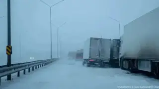 Traffic restrictions imposed in Akmola region due to blizzard