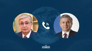 Tokayev held phone talks with Uzbek president