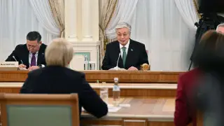 Presidents of Kazakhstan and Slovenia hold expanded-format talks in Astana