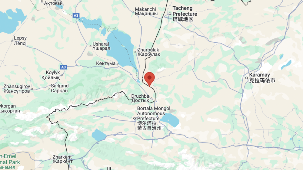 Earthquake recorded near Kazakhstan-China border