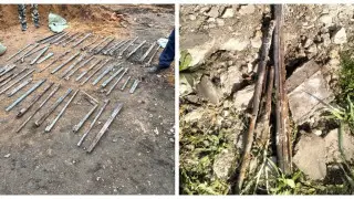 Around 50 rifle barrels found during flood prevention work in northern Kazakhstan
