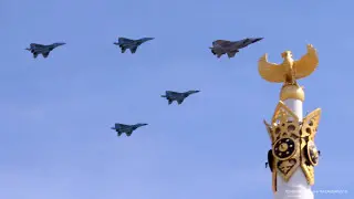 Who was invited to the parade in Astana