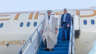 Abu Dhabi Crown Prince arrives in Kazakhstan for official visit