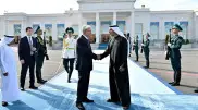 Tokayev bids farewell to the Crown Prince of Abu Dhabi at the airport