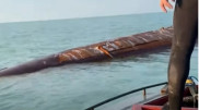 Rusty wreck in Caspian Sea sparks submarine rumors online