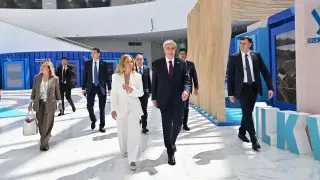 Tokayev and Meloni took part in the Astana International Forum